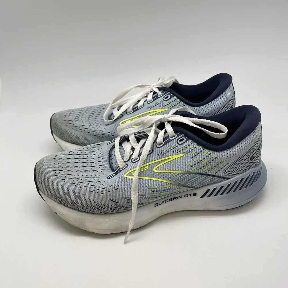 Brooks Sneakers Womens 8.5 B Glycerin‎ GTS 20 1203701B416 Blue Running Shoes